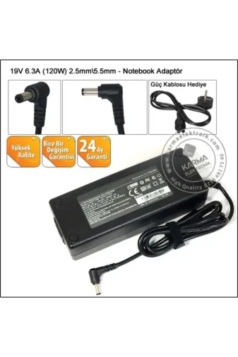 Afila NA-KR60890.1.0.911 Casper Nirvana C900.7700-Adg0X Notebook Adaptörü, Şarj Aleti Cihazı 120W