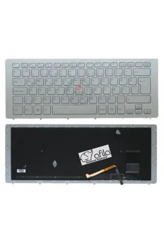 Afila NK-KR30374G.X9 Sony Svf14N Svf-14N Svf14N1J2R Notebook Klavye (Gri Tr) Işıklı