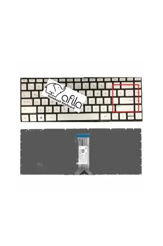 Afila NK-KR30603G..-x.1Z55 Hp 14S-Dq1005Nt 8Eu81Ea Notebook Klavyesi (Silver-Gri Tr)