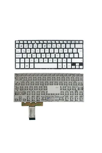 Afila NK-KR30642G.X7 Asus 0Knb0-3620Us00 0Knb0-3102Us00 Klavye Silver, Gri Tr