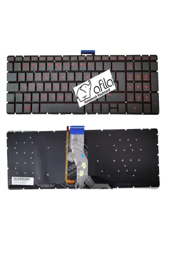 Afila NK-KR30713.X15 Hp Pavilion 15-Ab104Nt 15-Ab105Nt Klavye Kırmızı Siyah Tr Işikli