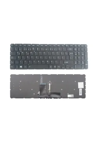 Afila NK-KR30744L.X46 Toshiba L50-B-28P L50-C L50-C-111 Klavye Siyah Tr / Işıklı