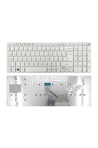 Afila NK-KR30794B..Klv5 Packard Bell Ls11 Ls11-Hr Ls11Sb Notebook Klavyesi (Beyaz Tr)