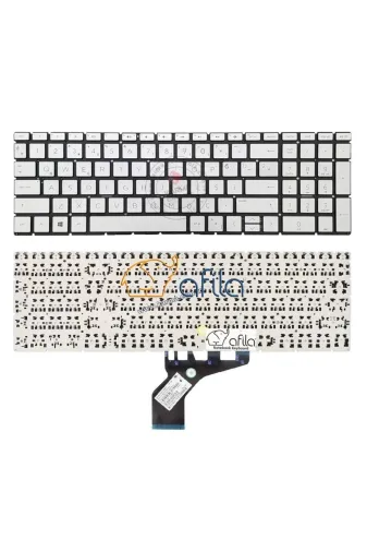 Afila NK-KR30875GTR.yen80 Hp 255 G9 (6Q8N2Es15) Uyumlu Notebook Klavyesi, Laptop Tuş Takımı (Silver Tr)