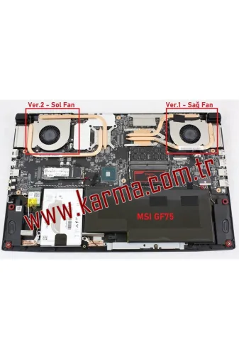 Afila TYCUF71Y3N170851597974529 Msi Ms-17F4 Notebook Gpu Fanı Ver.2 (Sol) Msi