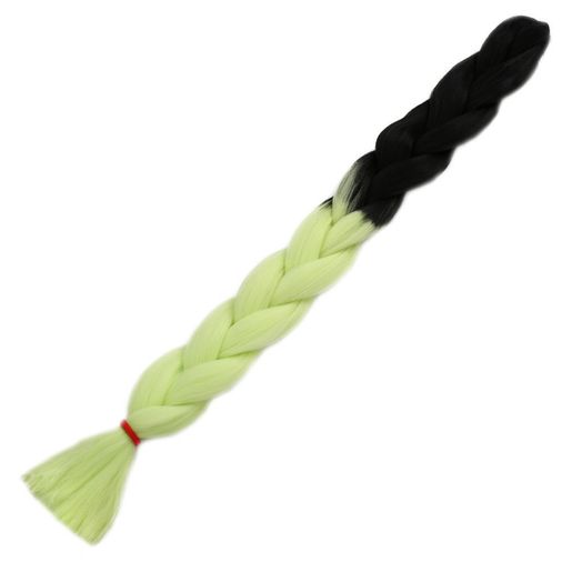 Afrika Örgülük Sen Ombreli 100 Gr. / Siyah / Açık Fıstık Yeşili