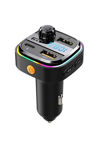 AFT-13 Wireless Acl Aft-13 3.1A Rgb Type-C Fm Transmitter Müzik Oynatıcı Kablosuz Bağlantı Araç Şarjı