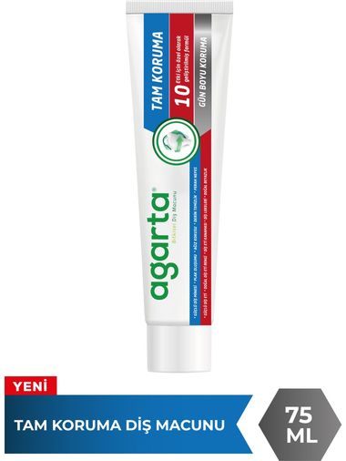 Agarta Doğal Tam koruma Diş Macunu 75 ML Gün Boyu Koruma