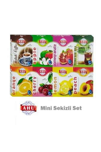 AHU AHU-KT-0000500018 Sekizli Mini Aromalı İçecek Seti -100 Gr'lık