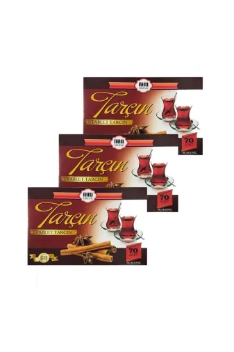 AHU TYC5W398UN172379028574671 Tarçın Aromalı Tablet Içecek 70 Adet 500 Gr. X 3 Adet