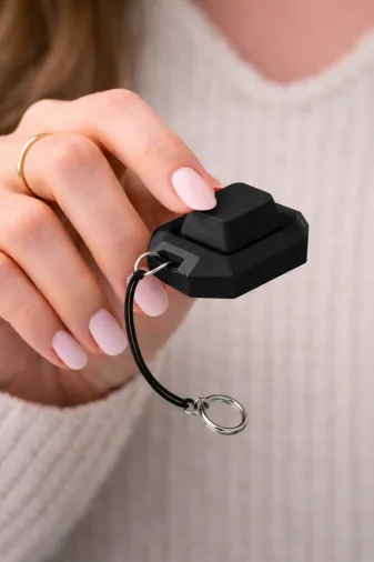 AHWALL AHWKYCP0001 Keycap Mekanik Tekli Tuş Takımı Klavye Anahtarlık Siyah (Blue Switch Mekanizma)
