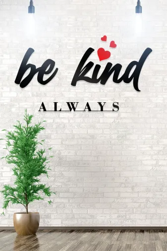 AHWALL AW00082 Be Kind Always Yazılı Dekoratif Ahşap Tablo