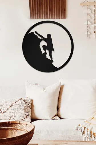 AHWALL AW00388 Tırmanış Temalı Dekoratif Ahşap Tablo
