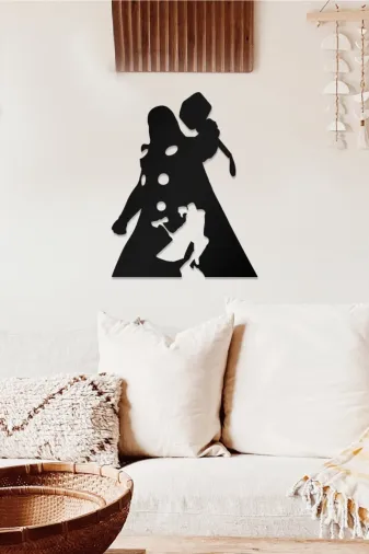 AHWALL AW00402 Thor Temalı Dekoratif Ahşap Tablo