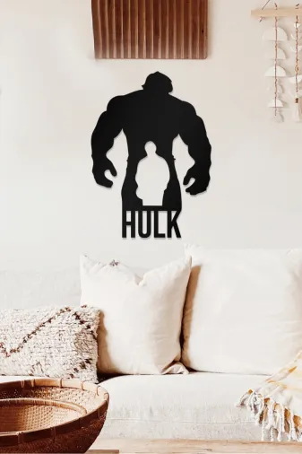 AHWALL AW00432 Hulk Temalı Dekoratif Ahşap Tablo