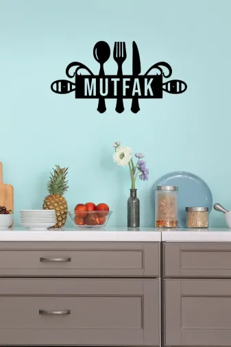 AHWALL AWTEST01 Mutfak Yazılı & Figürlü Dekoratif Ahşap Tablo