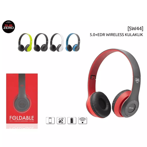 ahx2fqnI1U Subzero Sw44 Kulaküstü Bluetooth Katlanabilir Kulaklık