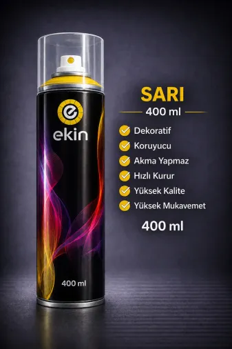 akatsuki 200mkh Sprey Boya Sarı 400 Ml