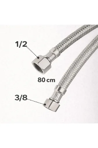 akatsuki 4563/342 Spiral Çelik Flex 1/2 - 3/8 - 80 Cm