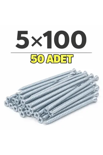 akatsuki 50 Adet 5X100 Yhp Sunta Vidası (Yıldız Başlı)5*100