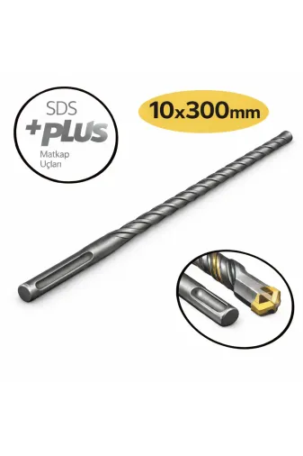 akatsuki Sds Plus Beton Delme Matkap Ucu 10×300 Mm