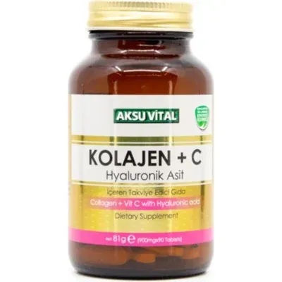 Aksu Vital Aksuvital Kolajen + C Vitamini & Hyaluronik Asit 90 Tablet