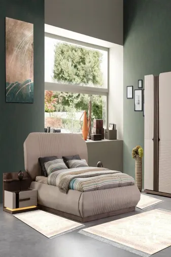 Alanur Home 1376-yatak-3-pcs-K-S Eko Trend Djt Yıkanabilir Kaymaz Taban 3 Lü Yatak Odası Takımı 1376 Klasik Pudra Pembe
