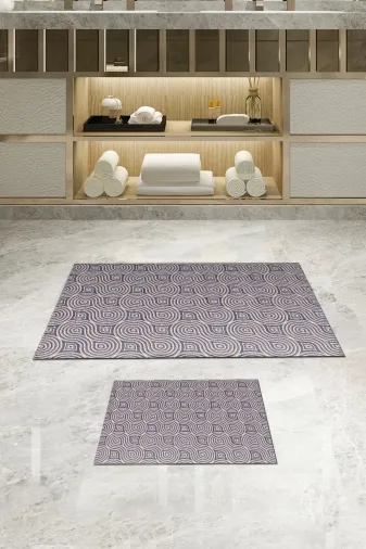 Alanur Home 510605 Alanur Trend Kaymaz Taban Dijital Banyo 2'li Klozet Takımı Bej