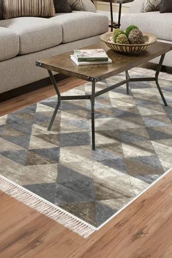 Alanur Home 661-Trend-2 Eko Trend Djt Halı Yıkanabilir Kaymaz Taban 661 Iskandinav Bej