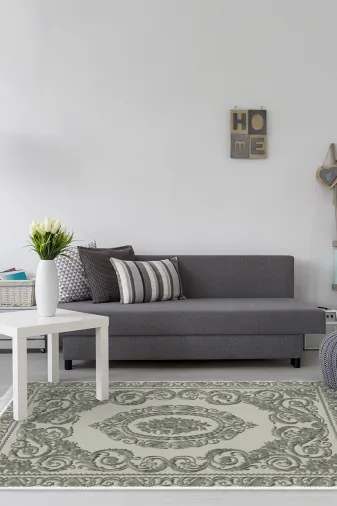 Alanur Home 747-Trend-2 Eko Trend Djt Halı Yıkanabilir Kaymaz Taban 747 Klasik Gri
