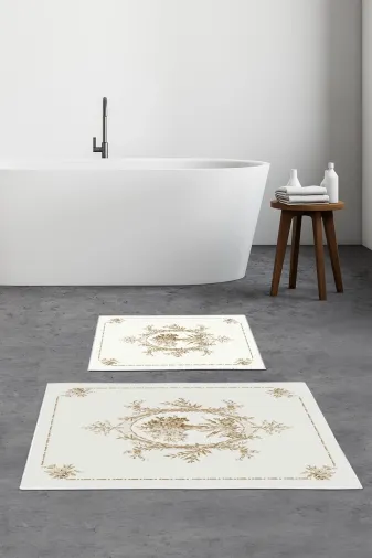 Alanur Home Alanur Trend Kaymaz Taban Dijital Banyo 2'li Klozet Takımı Kt463 Krem