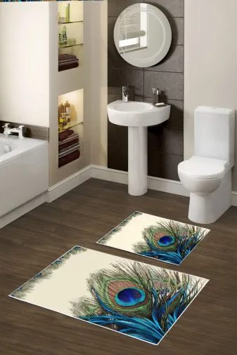 Alanur Home Alanur Trend Kaymaz Taban Dijital Banyo 2'li Klozet Takımı Kt410 Mavi