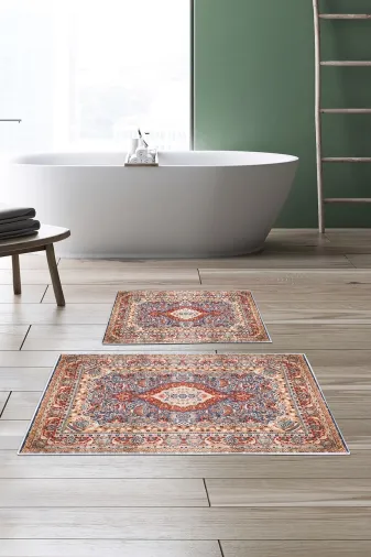 Alanur Home Alanur Trend Kaymaz Taban Dijital Banyo 2'li Klozet Takımı Kt442 Kahve