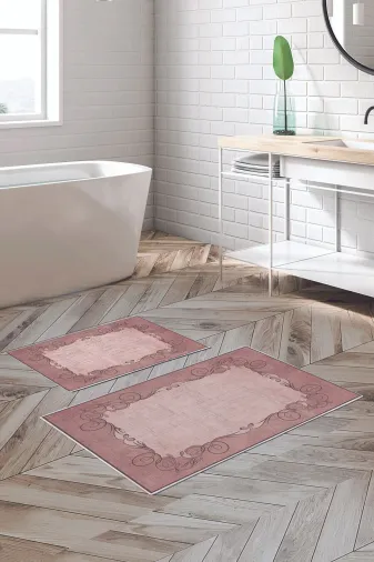 Alanur Home Alanur Trend Kaymaz Taban Dijital Banyo 2'li Klozet Takımı Kt486 Pudra