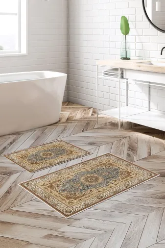 Alanur Home Alanur Trend Kaymaz Taban Dijital Banyo 2'li Klozet Takımı Kt443 Yeşil