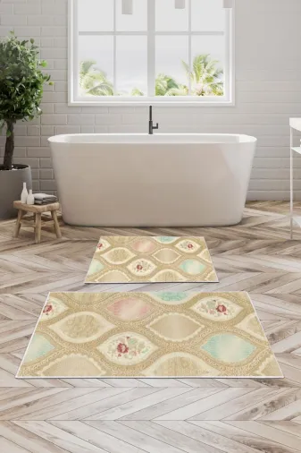 Alanur Home Alanur Trend Kaymaz Taban Dijital Banyo 2'li Klozet Takımı Kt458 Krem