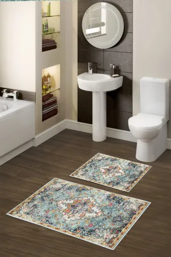 Alanur Home Alanur Trend Kaymaz Taban Dijital Banyo 2'li Klozet Takımı Kt429 Yeşil