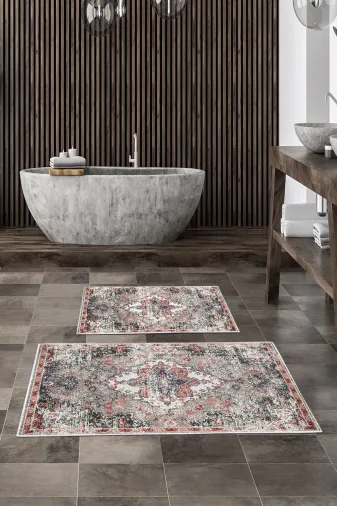 Alanur Home Alanur Trend Kaymaz Taban Dijital Banyo 2'li Klozet Takımı Kt429 Vizon