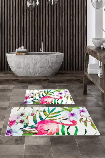 Alanur Home Alanur Trend Kaymaz Taban Dijital Banyo 2'li Klozet Takımı Kt469 Kırmızı
