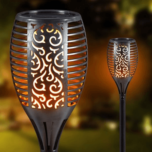 Alev Efektli Solar Bahçe Lambası (51 Cm)