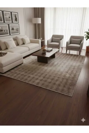 ALTUN CARPET HSTRDYJUKYILOUYTF Modern Açik Kahve Yumurta Babil Kaymaz Taban Salon Koridar Halisi