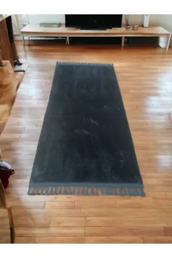 Altun POSTPELÜŞGJYHU Carpet Lüx Antirasit Post Pelüş Ponpon Saçakli Kaymaz Hali