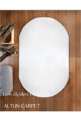 Altun TYCWN7C3SN170704992407566 Carpet Kar Beyaz Tüm Ölçüler 90*250 Mevcuttur Jel Kaymaz Pelüş Halı