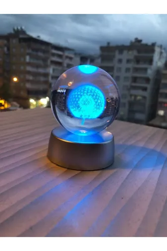 AMARR 68678 Karahindiba Işıklı Kristal Küre