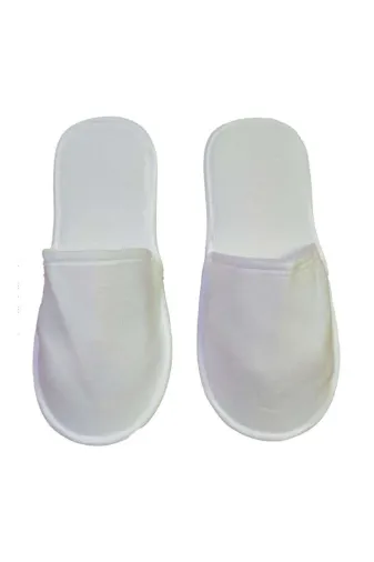 AMBALAJ MARKT TYBB8VEA6R0MBY1452 Tek Kullanımlık Havlu Terlik 3 Mm Eva Taban Polyester Havlu Kumaş 50 Çift