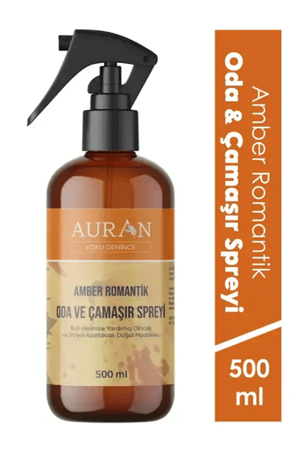 Amber Romantik Parfümlü Oda Ve Çamaşır Spreyi Ortam Ve Kumaş Kokusu Spray 250 ml
