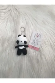 Amigurumi Panda Anahtarlık
