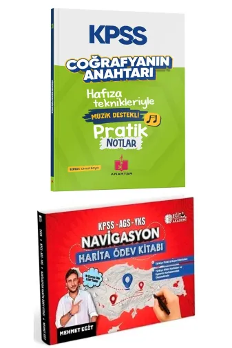 Anahtar Kitap 353401236597 2026 Kpss Coğrafyanın Anahtarı Pratik Notlar Ve Mehmet Eğit Navigasyon Harita Ödev Kitabı