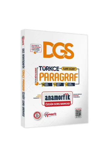 Anamorfik Yayınları DGSanamrfkPRGRF4046 2025 Dgs Anamorfik Türkçe Paragraf Özgün Soru Bankası Konu Özetli Dijital Çözümlü
