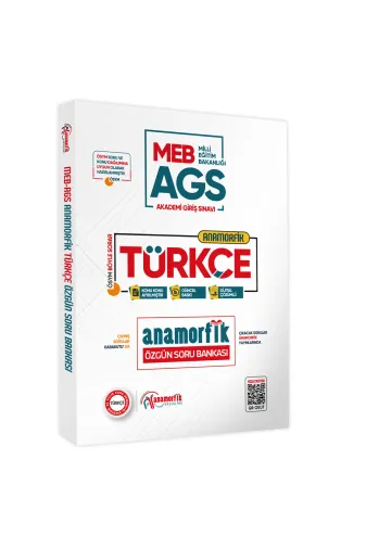 Anamorfik Yayınları MEBAGStürkceTEKKİTAP4050 2026 Meb Ags Türkçe Özgün Soru Bankası Dijital Çözümlü